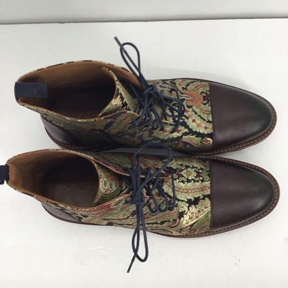 TAFT Men’s NWOT Jack Boot Kashmir Pattern Made in Spain Size EU 44.5 - US 11.5 main image 9